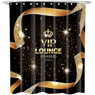 Sanilo Duschvorhang VIP-Lounge 180 x 200 cm schwarz
