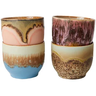 70s Ceramics: Café Cups (Set of 4)