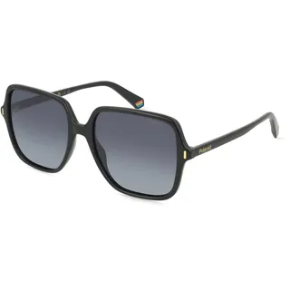 Polaroid PLD 6219/S Damen-Sonnenbrille Vollrand Eckig Kunststoff-Gestell, Schwarz