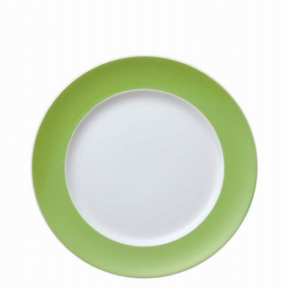 Thomas Porzellan Speiseteller Speiseteller 27 cm - SUNNY DAY Apple Green - 1 Stück, (1 St), Porzellan, spülmaschinenfest und mikrowellengeeignet grün