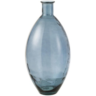 Dekovase, Blau, Glas, 29x60x29 cm, stehend, Dekoration, Vasen