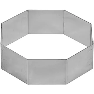 Schneider - Tortenring "Achteck", Edelstahl, 160 x 50 mm