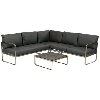 Greemotion Boston Loungeset schwarz/grau