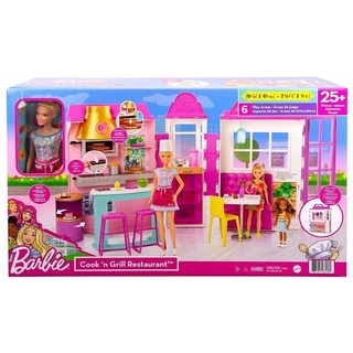 Mattel® Spielwelt Mattel HGP59 - Barbie - Cook`n Grill Restaurant mit Puppe bunt