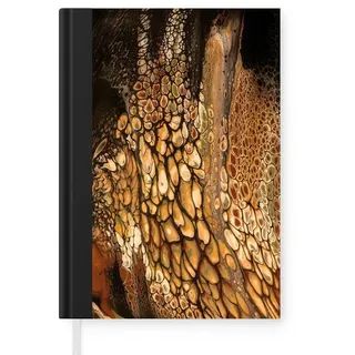 MuchoWow Notizbuch Malerei - Abstrakt - Design, Notebook, Notizblock a5, Tagebuch, Journal Liniert