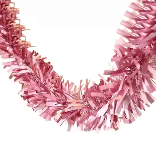 Vayliro 3 Stück Weihnachtsgirlande Lametta 9cm x 2m Bunte Glitzer Girlande Weihnachten Weihnachtsbaum Lametta Girlande Tinsel Garland Weihnachtsdeko Baumschmuck Christbaumschmuck,Rosa A
