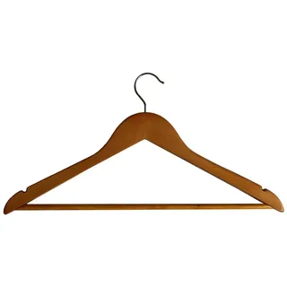 Trendline Kleiderbügel Holz Schwarz 5 St.