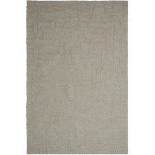 Wollteppich, Beige, Textil, Abstraktes, rechteckig, 190x290 cm, Oeko-Tex® Standard 100, rutschfest, pflegeleicht, leicht zusammenrollbar, Teppiche & Böden, Teppiche, Naturteppiche