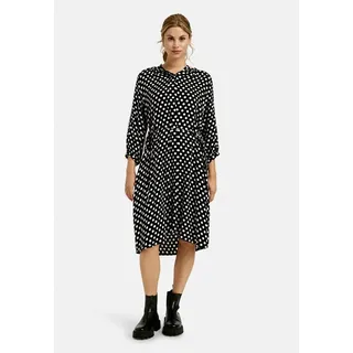 Milano Italy Blusenkleid DRESS W NECKPANEL AE schwarz 36