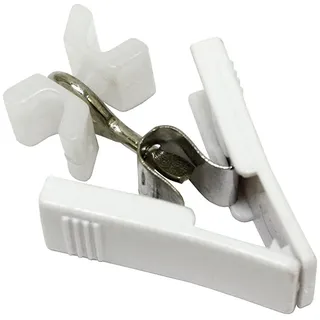 GARDINIA X-Gleiter mit Klammer Weiß 20 St.