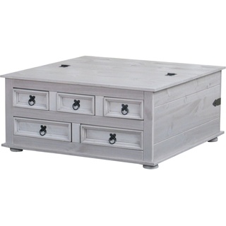 Kiefer Truhentisch New Mexico Mexiko grau massiv Couchtisch Truhe Holztruhe