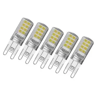 OSRAM LED-Lampe Base Pin 30 G9, warmweiß 2,6 Watt (30W), 5 Stück