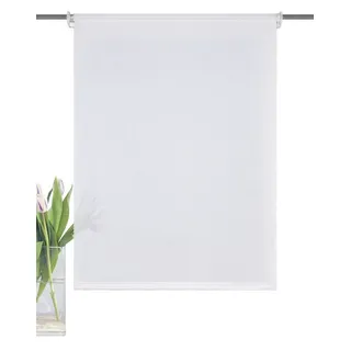 HOME WOHNIDEEN Raffrollo ROM 60 x 150 cm weiß