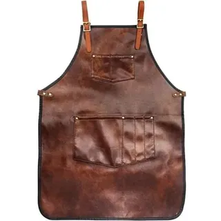 Kochschürze Für Männer Und Frauen, Wasserdichte Lederschürze Mit Taschen, Kreuzgurten Für Küche, Grillen, Kochen, Friseur, Barista, Arbeitshandbuch (stil 1), Von Debuns