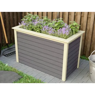 Karibu Hochbeet 1 123 x 59 x 82 cm terragrau