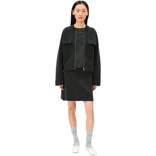 ARMEDANGELS Strickrock Mini Meliert Schwarz 40