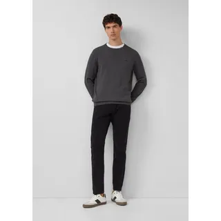 s.Oliver Chinos Hose PHOENIX Phoenix: Strukturierte Chino im Regular Fit schwarz 30/32