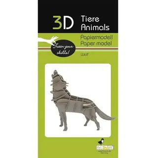 3D Papiermodell Wolf von Fridolin