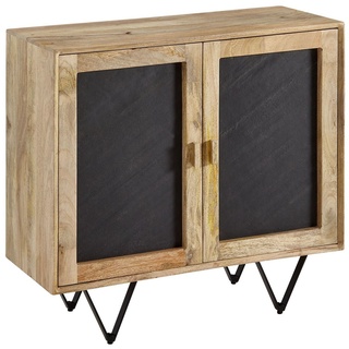 KADIMA DESIGN Kommode Sideboard aus Mangoholz – Stauraum für kleine Räume braun