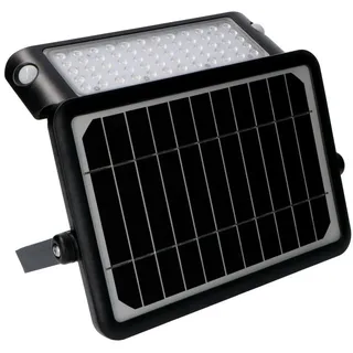 LED's light Solarleuchte schwarz 10W 1080 lm inkl. Bewegungsmelder IP65