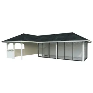 Palmako Bianca 8,76 x 6,72 m Weiß