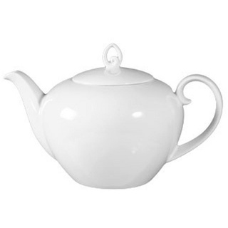 Seltmann Weiden Teekanne Rondo, Weiß, Keramik, 1,2 L, Ausgießer, Kaffee & Tee, Kannen, Teekannen