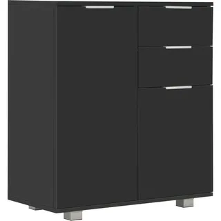 vidaXL Sideboard 71 x 76 x 35 cm Hochglanz-Schwarz