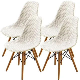 Esszimmerstühle Abdeckungen 2/4/6 Stück,Stil Shell Esszimmerstuhl Mid Century...