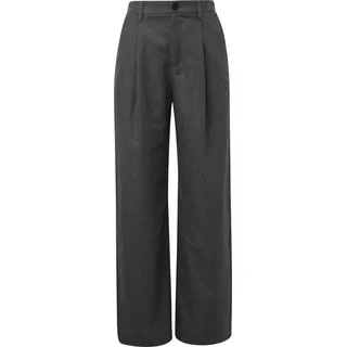 Flanellhose aus Wollmix - grau - 32/32