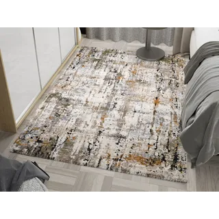 Teppich OCI DIE TEPPICHMARKE "CYRUS WALK", grün (creme, grün, gold), B:120cm H:20mm L:170cm, Polypropylen, Teppiche, Teppich, Kurzfor, maschinell gewebt, Perlglanz in der Oberfläche