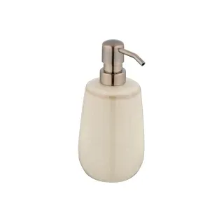WENKO Sirmione Seifenspender Keramik, 430 ml, handbemalt  26338100 , 1 Stück, Farbe: beige