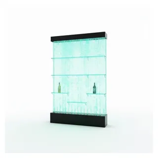 JVmoebel Barschrank Theke Regale Beleuchtet Led Wasser Wand Bar Säule Wassersäulen Made in Europa weiß