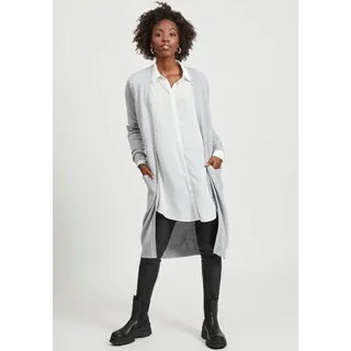 Vila Longstrickjacke VIRIL LONG L/S KNIT CARDIGAN - NOOS in knielanger Form grau XS (34)