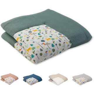 ULLENBOOM Krabbeldecke für Baby 140x140 cm – OEKO-TEX Materialien, Made in EU – Große Spieldecke Baby gepolstert, Krabbelmatte, Krabbeldecke groß & Babydecke