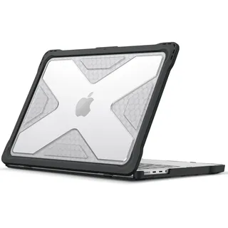 Fintie Hülle Kompatibel mit MacBook Pro 14'' M5 M4 M3 M2 M1 Pro/Max | A3426 A3427 A3434 A3112 A3401 A3185 A2992 A2918 A2779, Ganzkörper-Rugged Hybrid Schutzhülle TPU Stoßstange Case, Transparent