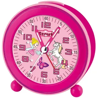Scout 280001008 Maedchen-Wecker Elfe Einhorn Schmetterling Pink NightLight