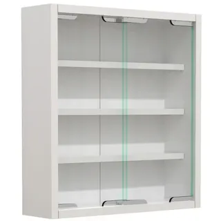 VCM Hängevitrine Agisa 37 x 40 x 10 cm Weiß