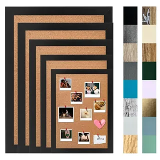 Kork Memo Pinnwand – Pinboard Korktafel Pinnbrett mit 10 Stecknadeln Clamaro, Farbe M30:Rosa, Größe:120x90
