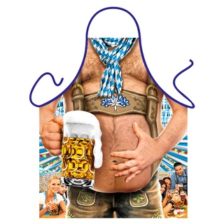 trag-das Bedruckte Karneval Grillschürze - sexy Motiv: sexy Bierbauch - Coole lustige Fasching Party Koch Schürze Latzschürze Fastnacht