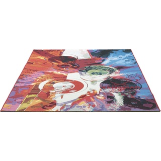 Teppich SANSIBAR "Rantum-Beach SA-026" Teppiche Gr. B/L: 130 cm x 190 cm, 5 mm, 1 St., bunt (multicolor) Esszimmerteppiche Flachgewebe, modernes Design, In- und Outdoor geeignet