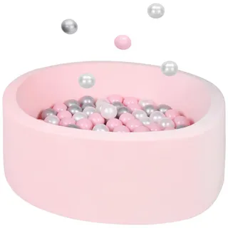 My Baby Lou Bällebad, Rosa, Silber, Perlmutt, Kunststoff, Textil, 30 cm, EN 71, Spielzeug, Kinderspielzeug, Bällebad