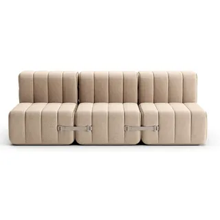 Curt Modulsofa mit Lehne DAMA Beige / Grau