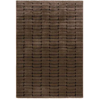 Pergamon Nosy Modern Hochflorteppich 140 x 200 cm Braun