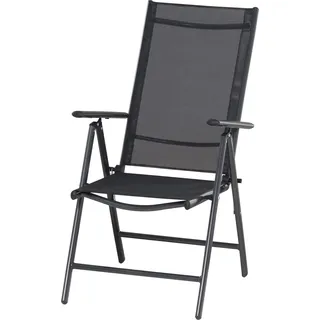 Siena Garden Saturn Klappsessel 67 x 56 x 108 cm schwarz 1 St.