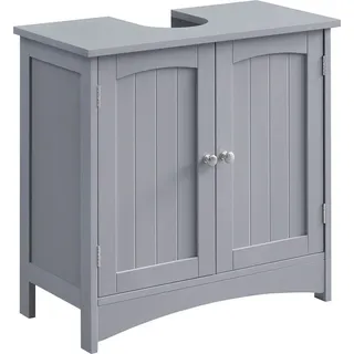 VASAGLE Waschbeckenunterschrank, Badezimmerschrank mit 2 Türen, verstellbare Ablage, viel Stauraum, Landhausstil, 30 x 60 x 60 cm