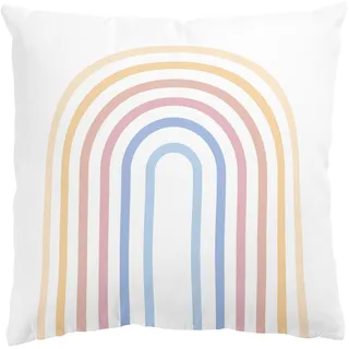 DEKOKISSEN Pastell Regenbogen 40/40 cm