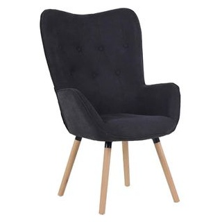 Svita Sessel Cleo, 91064, Loungesessel, Stoff, dunkelgrau
