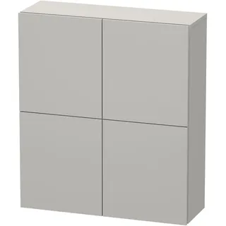 Duravit L-Cube Halbhochschrank 70 x 80 x 24,3 cm Betongrau Matt