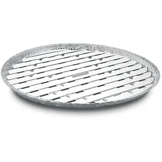 VEPATIM 9x Alu-Grillpfannen Grillschalen BBQ rund ALU O 34cm mehrfach verwendbar