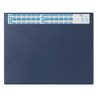 DURABLE Handgelenkstütze DURABLE Schreibunterlage Vollsichtpl/Kalender 65x52cm dkbl blau